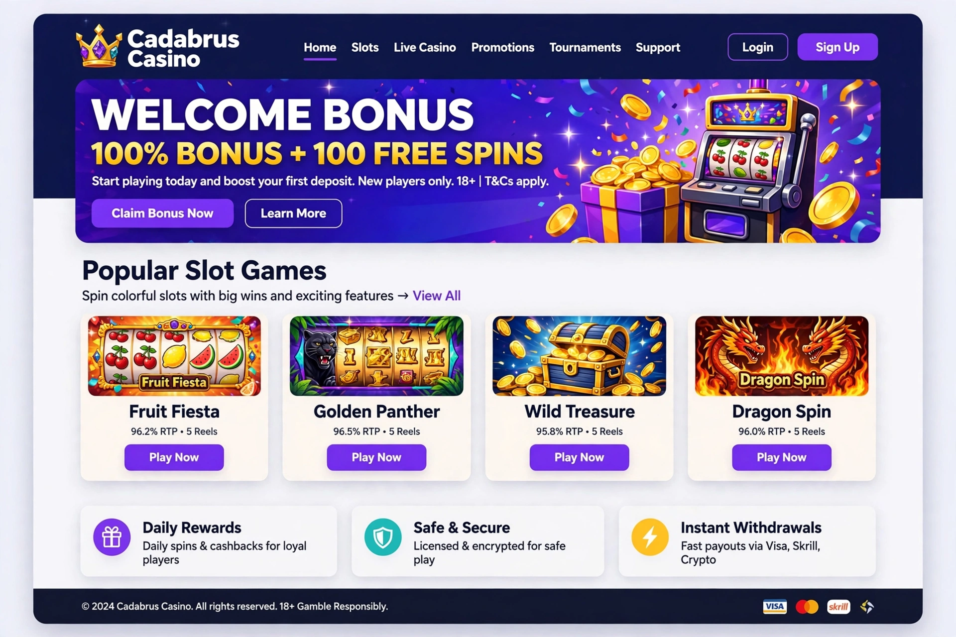 Cadabrus casino – komplett guide, bonuser og tips for norske spillere